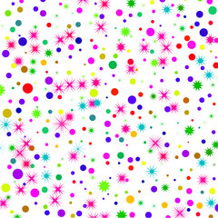 pattern with colorful confetti
