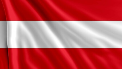 Naklejka premium Austria flag, the close-up flag of Austria