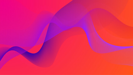 Abstract purple and orange background with 3d modern trendy fresh color for presentation design, flyer, social media cover, web banner, tech banner