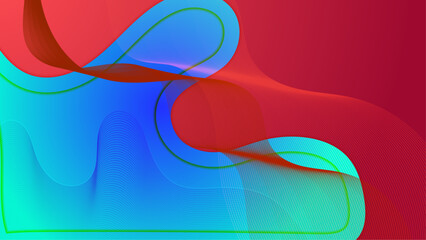 Modern 3d orange colorful abstract background with lines and square shape gradation color. Vector illustration design for presentation, banner, cover, web, flyer, card, poster, wallpaper, texture