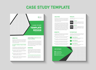 Creative and modern case study template design