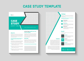 Case study flyer design template
