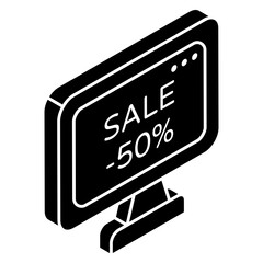 Premium download icon of online sPremium download icon of online sale ale 