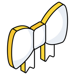 Trendy design icon of bowtie