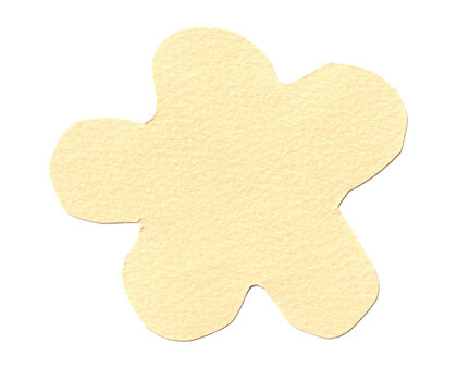 Naklejki Abstract paper cut out decorative shape. Isolated cut out paper element for design and scrapbooking