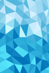 涼しげな氷のポリゴン調の背景イラスト素材 © kuromily