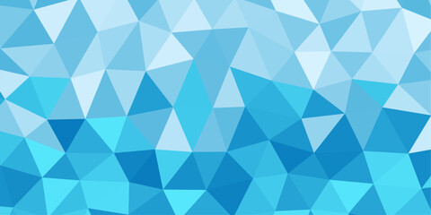 涼しげな氷のポリゴン調の背景イラスト素材 © kuromily