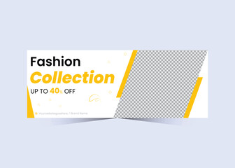 Fashion Email signature design and professional facebook banner template