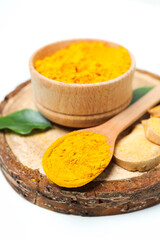 Fragrant seasoning - turmeric, one of the main ingredients in Indian curry