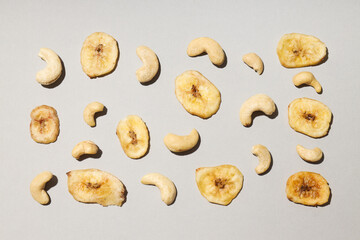 Tasty food concept - delicious dried fruits, tasty dried food