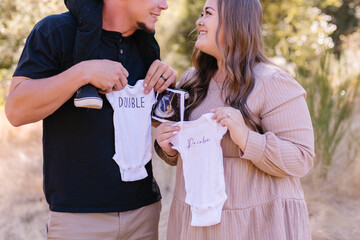 Family of 3 adding “double trouble” of twins to growing family