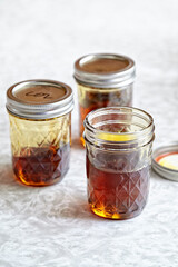 mason jars full of raw co2 cannabis oil