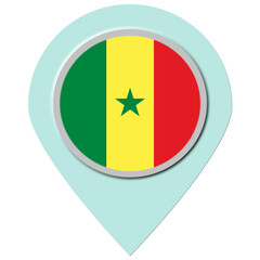 Senegal Location Pin