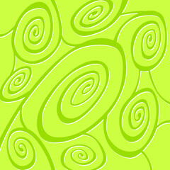 Abstract background with cute curly line pattern