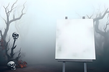 Blank Halloween Ad, made with generative AI