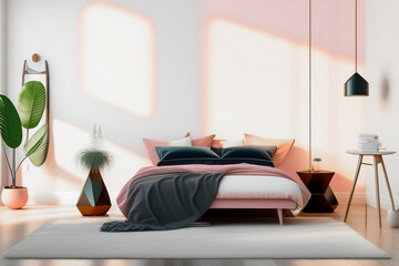 light pink and white bedroom for girls