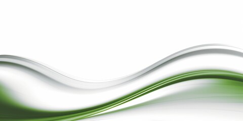 Bend line curves green in line art style on white background. Modern minimal style. Light background. Isolated AI illustration. Digital illustration. Abstract texture. Trendy style.