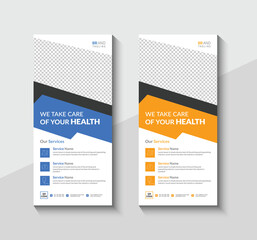 Rack card for the best healthcare services