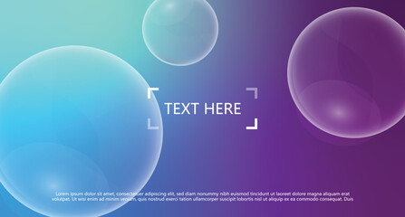 Blue Abstract colorful holographic gradient background design. vector illustration