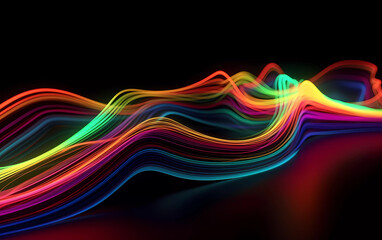Fototapeta premium abstract colorful wave background