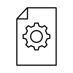 Project Office and Business Icons with black outline style. project, business, outline, management, symbol, plan, concept. Vector Illustration