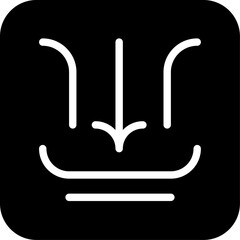 Input office and business Icons with black filled outline style. input, symbol, sign, concept, arrow, business, design. Vector Illustration