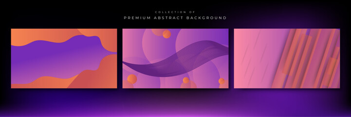 Modern colorful abstract presentation background with stripes lines
