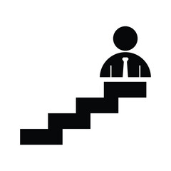 Carrer ladder icon design. isolated on white background. vector illustration