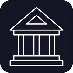 Bank finance icons with black filled outline style. investment, outline, building, dollar, credit, commerce, collection. Vector Illustration