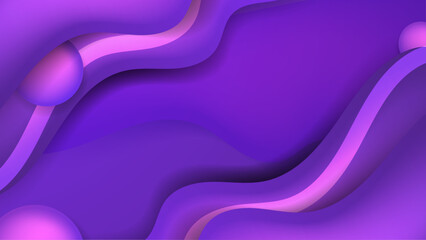 Abstract purple violet geometric shapes vector technology background, for design brochure, website, flyer. Geometric 3d shapes wallpaper for poster, certificate, presentation, landing page