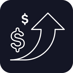 High value finance icons with black filled outline style. award, winner, profit, review, thin, trophy, concept. Vector Illustration