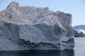 Fototapeta na wymiar Icebergs in Uummannaq Fjord, Greenland, Denmark 