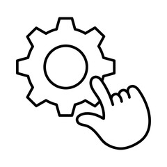 Management business people icons with black outline style. manager, person, people, partnership, sign, organization, human. Vector Illustration