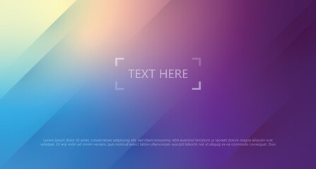 Blue Abstract colorful holographic gradient background design. vector illustration