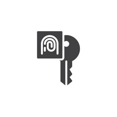 Biometric verification vector icon