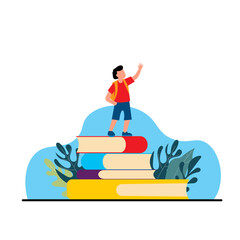 Study Flat Illustration