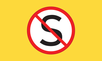 No stopping sign. traffic sign. busy day and night highway roadway