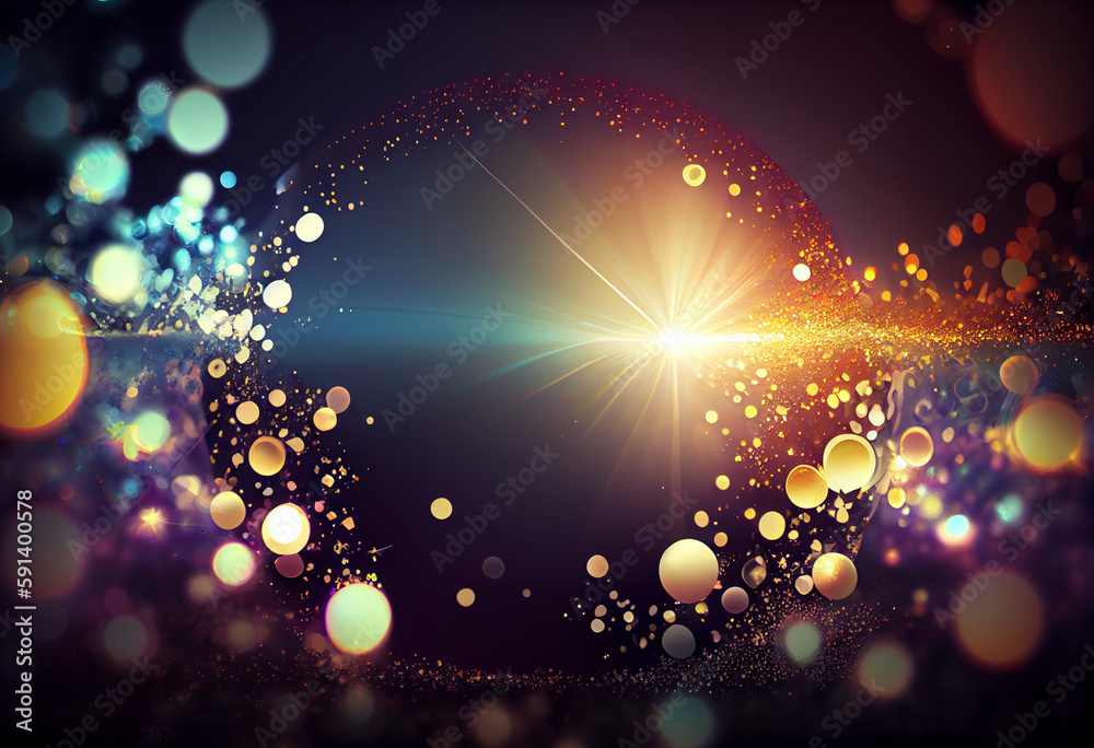 Leinwandbilder abstract background with rays. generative ai technology.