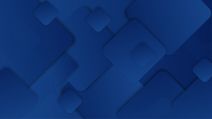 Vector blue abstract geometric shapes background
