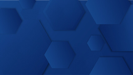 Geometric blue shapes abstract modern technology background design. Vector abstract graphic presentation design banner pattern wallpaper background web template.