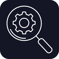 Management analysis data management icons with black filled outline style. research, design, outline, thin, web, global, growth. Vector Illustration