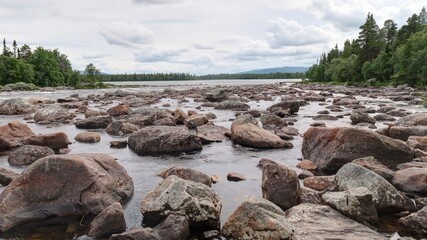 rivière, torrent et cascade en Norvège, Scandinavie