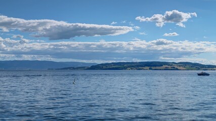 ville de Hamar en Norvège sur les bords du lac Mjøsa
