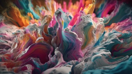 Fototapeta premium Abstract oil painted background. Gradient mix oil paint. Texture paint. generative ai