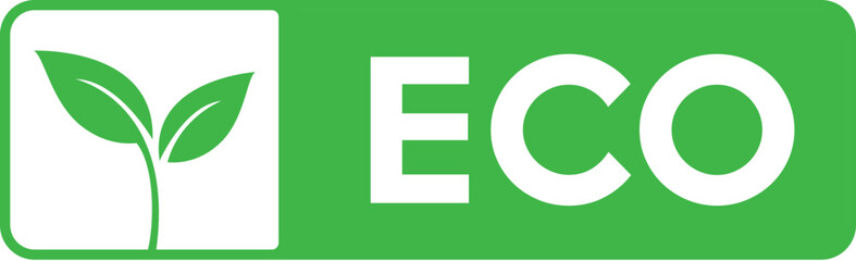 Leaf ecology logo symbol.