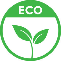 Leaf ecology logo symbol.