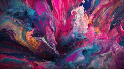Abstract oil painted background. Gradient mix oil paint. Texture paint. generative ai