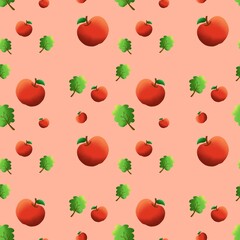 apple fabric painting