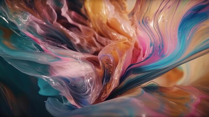 Obraz premium Abstract oil painted background. Gradient mix oil paint. Texture paint. generative ai
