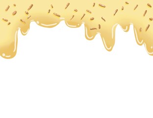 melt white chocolate with nut